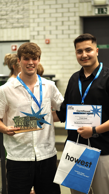 Arne Den Tijn en Imad Azizi op de Young Talent Awards